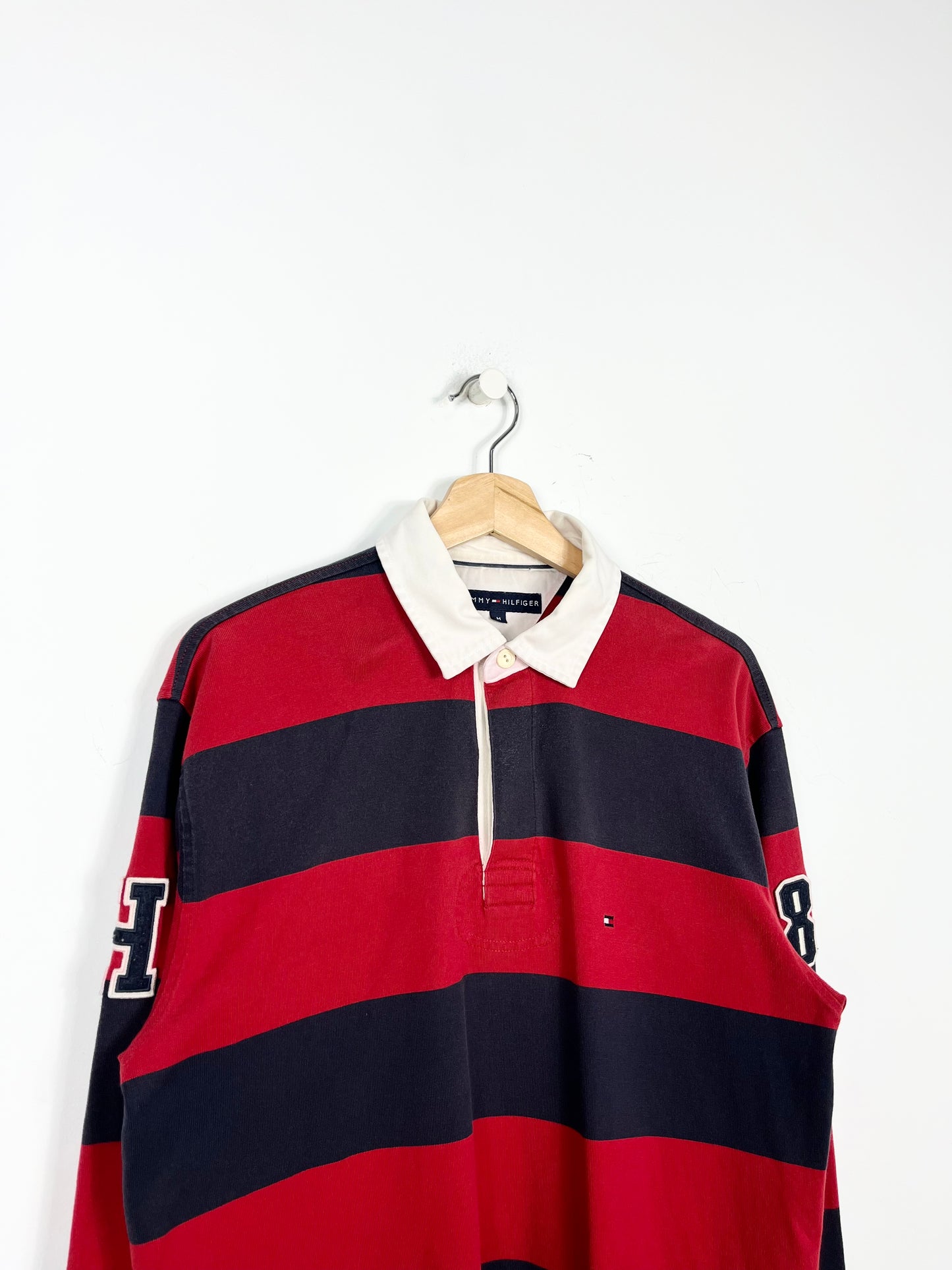 TOMMY HILFIGER VINTAGE RUGBY POLO SHIRT (M/M OVERSIZE)