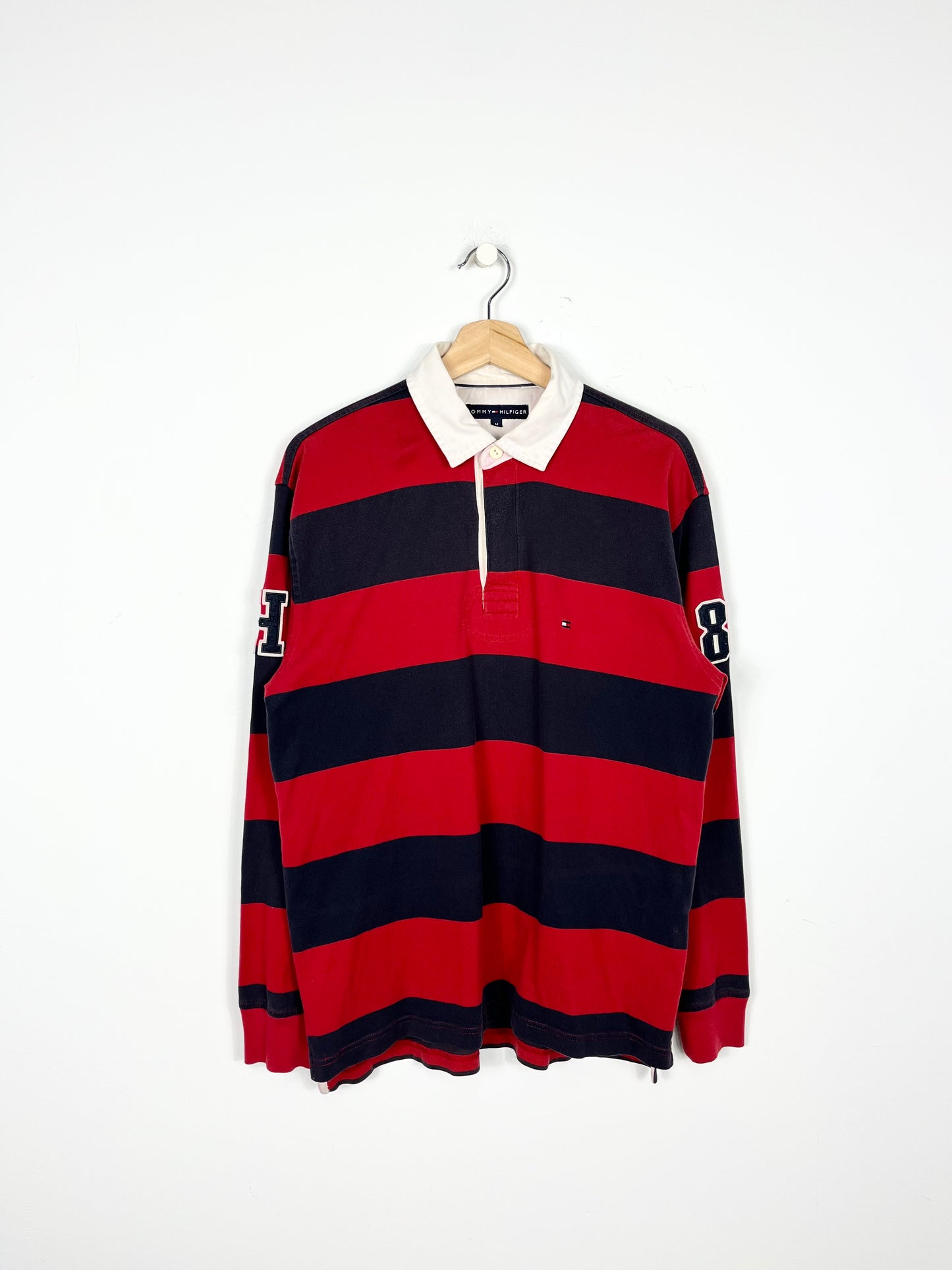 TOMMY HILFIGER VINTAGE RUGBY POLO SHIRT (M/M OVERSIZE)
