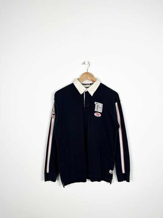 TOMMY HILFIGER VINTAGE LONG SLEEVED RUGBY POLO SHIRT (S OVERSIZE)