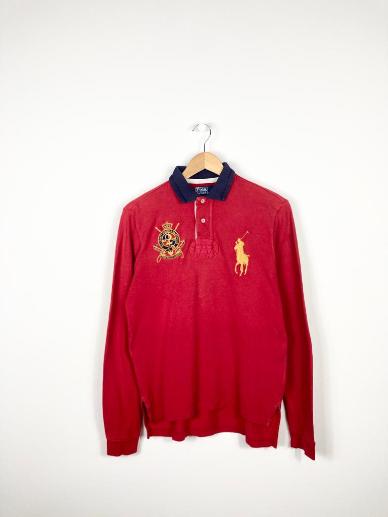 POLO RALPH LAUREN VINTAGE LONG SLEEVED POLO SHIRT (S/S LONG FIT)