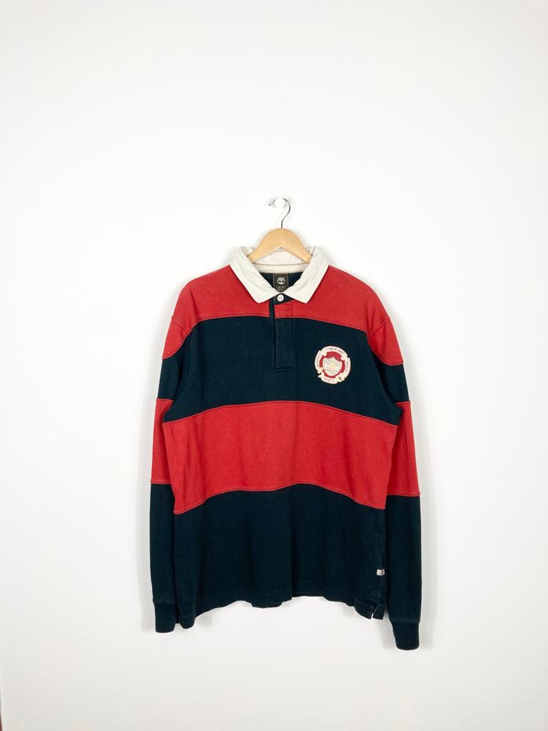 TIMBERLAND VINTAGE STRIPED RUGBY POLO SHIRT (XL)