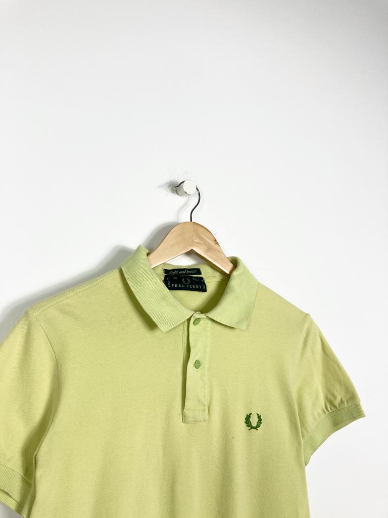 FRED PERRY VINTAGE BASIC LOGO POLO SHIRT (M/L SKINNY FIT WOMAN)